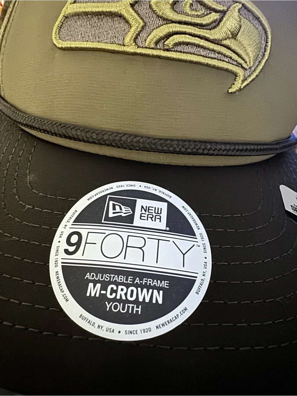 New Era Olive and Dark Olive Seattle Seahawks Cap